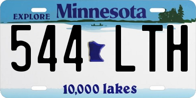 MN license plate 544LTH
