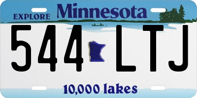 MN license plate 544LTJ