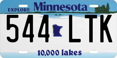 MN license plate 544LTK
