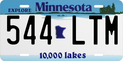 MN license plate 544LTM