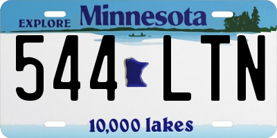 MN license plate 544LTN