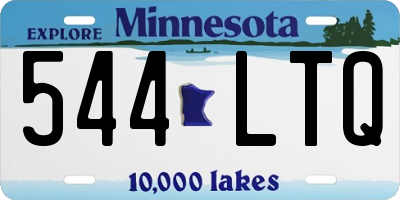 MN license plate 544LTQ