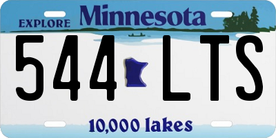 MN license plate 544LTS