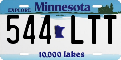 MN license plate 544LTT