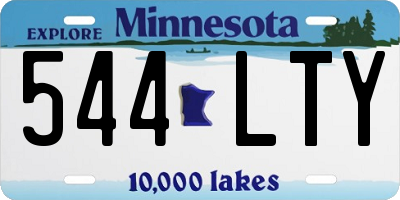 MN license plate 544LTY