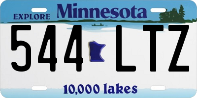 MN license plate 544LTZ