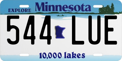 MN license plate 544LUE