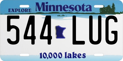 MN license plate 544LUG