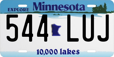 MN license plate 544LUJ