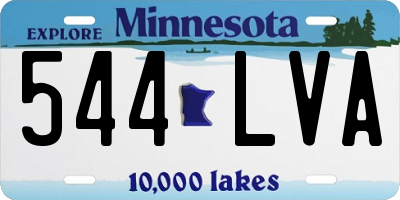 MN license plate 544LVA