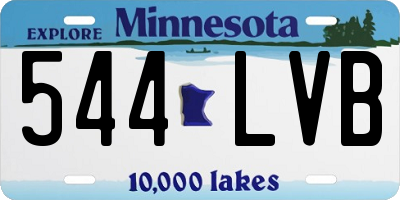 MN license plate 544LVB