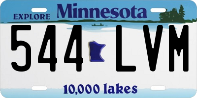 MN license plate 544LVM