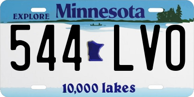 MN license plate 544LVO