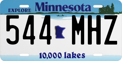 MN license plate 544MHZ
