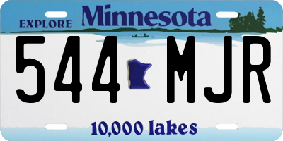 MN license plate 544MJR