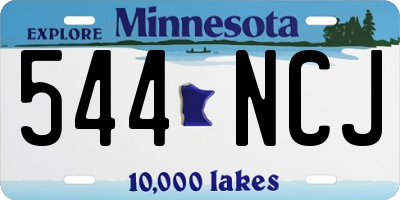 MN license plate 544NCJ