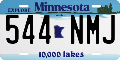 MN license plate 544NMJ