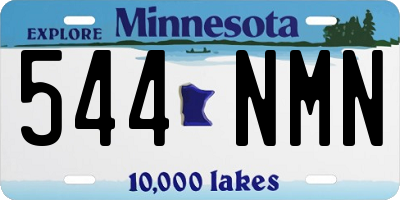 MN license plate 544NMN