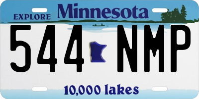 MN license plate 544NMP