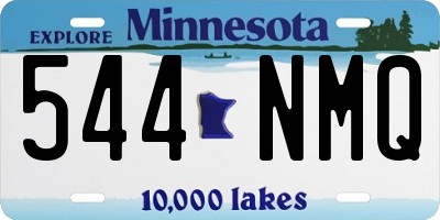 MN license plate 544NMQ