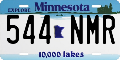 MN license plate 544NMR