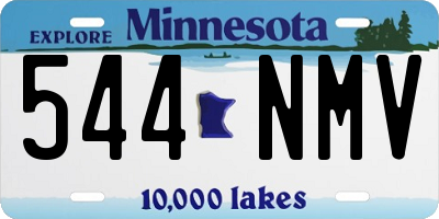 MN license plate 544NMV