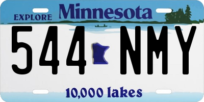 MN license plate 544NMY