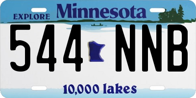 MN license plate 544NNB