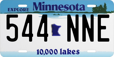MN license plate 544NNE