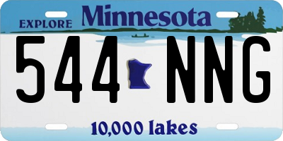 MN license plate 544NNG