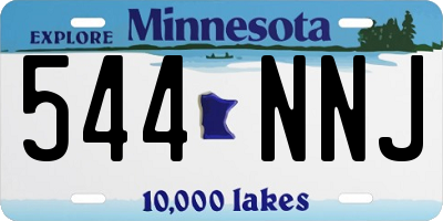 MN license plate 544NNJ