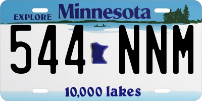 MN license plate 544NNM