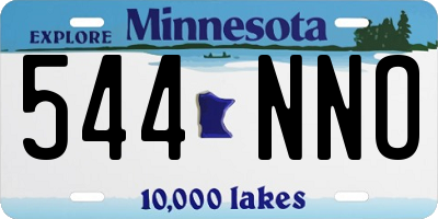 MN license plate 544NNO