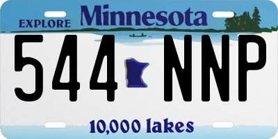 MN license plate 544NNP