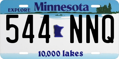 MN license plate 544NNQ