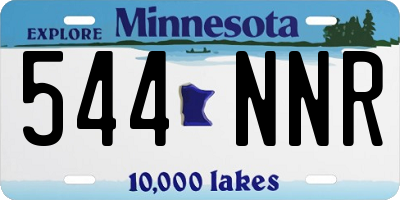MN license plate 544NNR