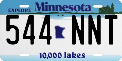 MN license plate 544NNT