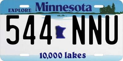 MN license plate 544NNU