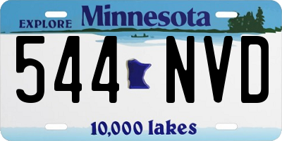 MN license plate 544NVD
