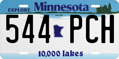 MN license plate 544PCH