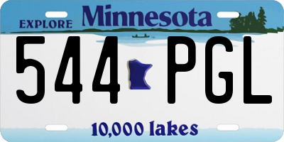 MN license plate 544PGL