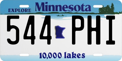 MN license plate 544PHI