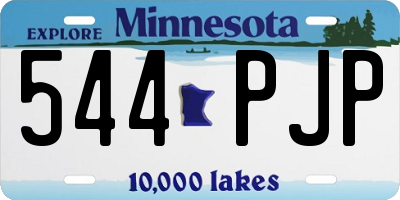 MN license plate 544PJP