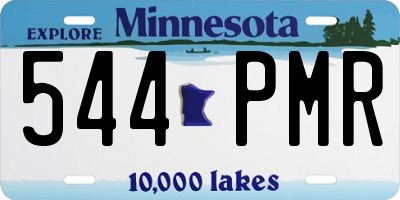 MN license plate 544PMR