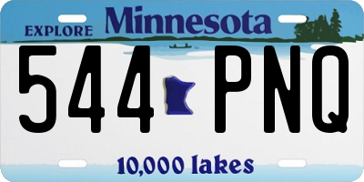 MN license plate 544PNQ
