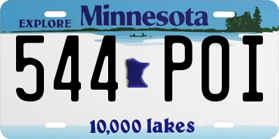 MN license plate 544POI