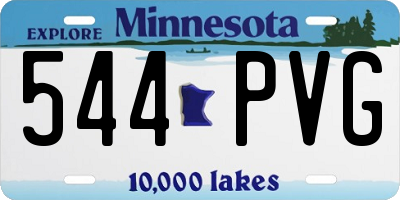 MN license plate 544PVG