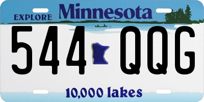 MN license plate 544QQG