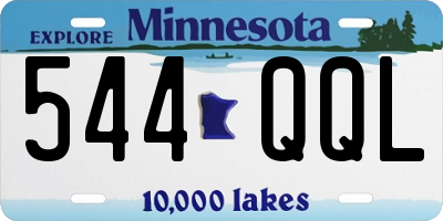 MN license plate 544QQL