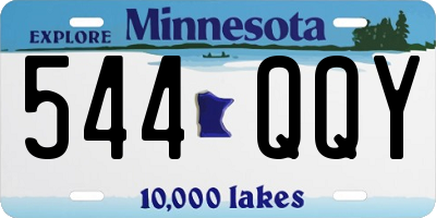 MN license plate 544QQY